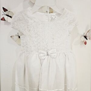 Elegant White Kids Dress
